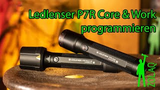 Ledlenser P7R Core amp Work programmieren [upl. by Oiratnom]