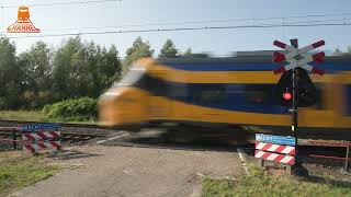 DUTCH RAILROAD CROSSING  New ICNG meets AKI rail road crossing [upl. by Kylander698]