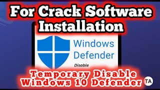 How to disable windows defender in windows 10 [upl. by Hedve726]