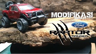 Modifikasi Offroad Ford F150 Raptor  Hot Wheels Diecast [upl. by Sarajane]