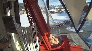 Looping Rocket Water Slide at Therme Amadé [upl. by Dibru363]