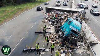 Tragic Ultimate Near Miss Video Of Trucks Crashes Filmed Seconds Before Disaster [upl. by Konikow]