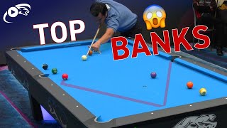 Best BANK SHOTS in POOL ▸ Pros going all in [upl. by Aicela]