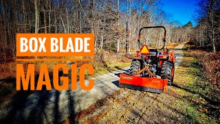 Gravel Driveway Repairs Using a Box Blade [upl. by Darn942]