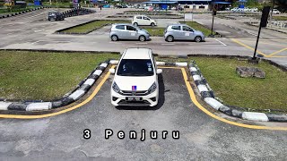 Cara Mudah 3 Penjuru  Kereta Manual [upl. by Shreeves985]