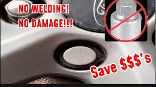 HOW TO REMOVE A FORD LOCKING WHEEL NUT WITH NO KEY THE BEST WAY [upl. by Saxe]