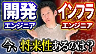 今からエンジニア目指すなら「開発」vs「インフラ」どちらが良い？それぞれの将来性を解説！ [upl. by Betteanne]