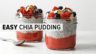 HOW TO MAKE CHIA SEED PUDDING  easy amp healthy chia pudding recipe [upl. by Moor]