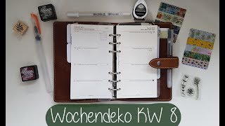 Filofax Wochendeko KW 8 [upl. by Brenza286]