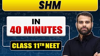 Complete SHM in 40 Minutes  Class 11th NEET [upl. by Marquita]