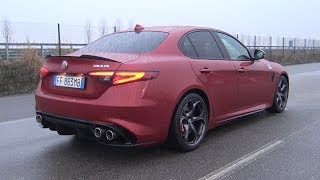 Alfa Romeo Giulia Quadrifoglio with Capristo Valvetronic CatBack Exhaust Sound [upl. by Leta177]