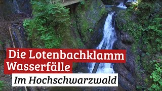 Lotenbachklamm Wasserfälle im Schwarzwald [upl. by Eerized]