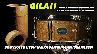 CANOPUS ZELKOVA SNARE 14x65 made in JAPAN  Sound Demo NO CLOSE MICS [upl. by Ihculo]