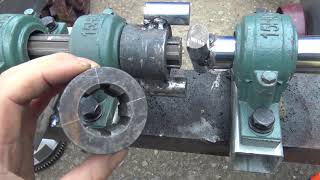 homemade tracked vehicle part 5 homemade clutch [upl. by Barnes544]