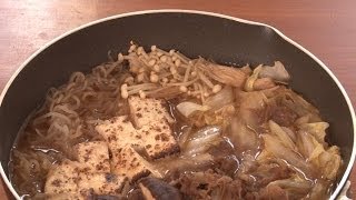 「すき焼きの作り方」フライパンで作れる✿日本の家庭料理【日本通tv】 [upl. by Bramwell56]