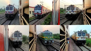 9 In 1 Parfect Crossing Trains  Jallianwala BaghShatabdiShaheedSabarmatiShane PunjabBikaner SF [upl. by Ephram]