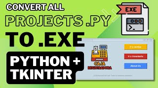 Convierte tus proyectos PY a EXE  Python Tkinter GUI [upl. by Sanson]