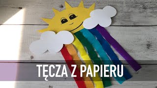 JAK ZROBIĆ TĘCZĘ Z BIBUŁY SŁOŃCE Z PAPIERU ZRÓB TO SAM [upl. by Anytsyrk606]