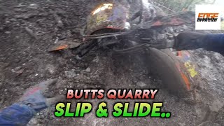 BUTTS QUARRY ENDURO  Edge OffRoad  Slippiest Track EVER [upl. by Llecrep483]