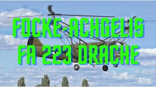 Nazi Germanys First Helicopter The Fa 223 Drache  Groundbreaking History [upl. by Santa]