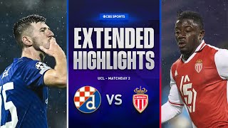 Dinamo Zagreb vs Monaco Extended Highlights  UCL League Phase MD 2  CBS Sports Golazo [upl. by Aylmar402]