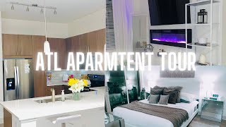 FURNISHED ATL APARTMENT TOUR  Jasmine Dior [upl. by Adnesor]