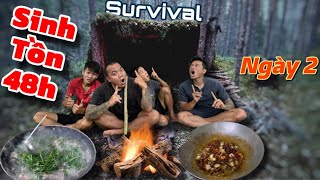 Sinh Tồn Khắc Nghiệt 48h Ở Nơi Xa Lạ Ngày 2  THÁNH XÀM Vlog [upl. by Ailatan]