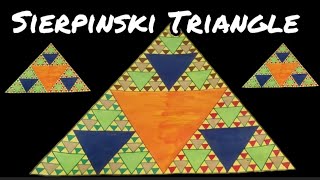 Sierpinski Triangle  Maths creative activity  Art integration in maths  Maths day project [upl. by Hernandez525]