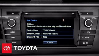 2014 Corolla HowTo Pairing a Phone to Entune™  Toyota [upl. by Yajiv]