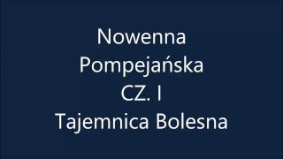 Nowenna Pompejańska  I część quotbłagalnaquot 1  27 dzień Bolesna [upl. by Dustman]