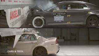 Underride Crash Test Results performed at the IIHS Institute [upl. by Donadee447]