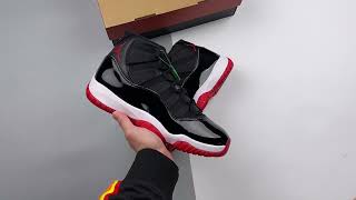 Nike Air Jordan 11 Bred 2019 Replica in Stock airjordan11 nikesneakers sneakerhead fashionshoes [upl. by Eustashe]