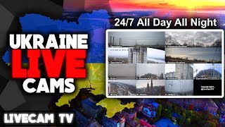 🔴 MultiCams from Ukraine  DonetskKyivKharkivDnipro  With Audio 🔊  DayNight [upl. by Koralle]