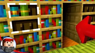 EASY Chiseled Bookshelf Secret Door in Minecraft [upl. by Ahsahtan405]