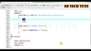 Parameterized Constructor in C  C Practicals  Constructor [upl. by Dorelia]