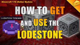 How to MAKE and USE the LODESTONE BLOCK  Minecraft Nether Update 116 20w13a [upl. by Ttam835]