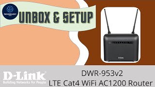 DLink DWR 953V2 AC1200 Router  Unbox Setup Mobile Broadband and Home router [upl. by Mintz]