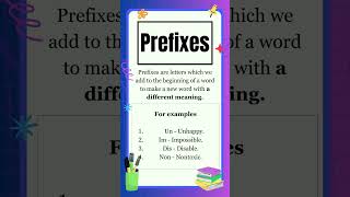 Prefixes  What are Prefixes  English Grammar  The Study Corner  prefix shorts [upl. by Orazal]