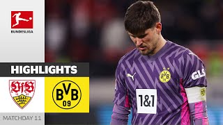 VfB Stuttgart  Borussia Dortmund 21  Highlights  Matchday 11 – Bundesliga 202324 [upl. by Ndnarb704]