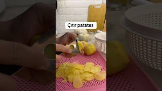 Çıtır patates food pratiktarifler patateskızartması patateslitarifler patatescipsi [upl. by Cony]