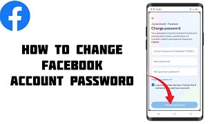 How To Change Facebook Account Password [upl. by Winifield]