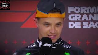 FORMULA 1 Brazil Grand Prix  POSTQUALIFYING Press Conference w Lando George amp Yuki [upl. by Fasano]