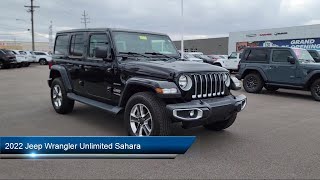 2022 Jeep Wrangler Unlimited Sahara Sport Utility Cleveland Brunswick Parma Medina North Olmstea [upl. by Leahcimnaj]