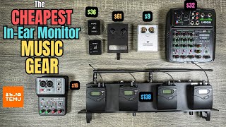 The Absolute CHEAPEST INEAR MONITOR GEAR I Could Find on TEMU [upl. by Abrams119]