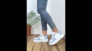 Womens Platform Sneakers Casual Lace Up Outdoor Shoes [upl. by Annaj]