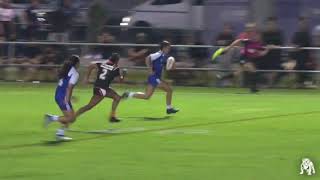 Bulldogs Tarsha Gale Cup score length of the field try [upl. by Sinnal]