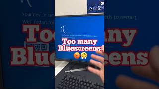 Too many Blue screens 😡 pcrepair techvideo pcgaming pcbuild pc [upl. by Esilana691]