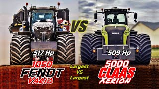 Fendt 1050 Vario VS Claas 5000 Xerion Monster VS Monster Which comes first Ultimate comparison [upl. by Andreas]