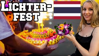 Bin auf dem Lichterfest Loi Krathong in Chiang Mai Thailand  Nessi [upl. by Esina]