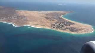 Transavia Landing Sal  Cabo Verde  Kaapverdië full island view [upl. by Garibull458]